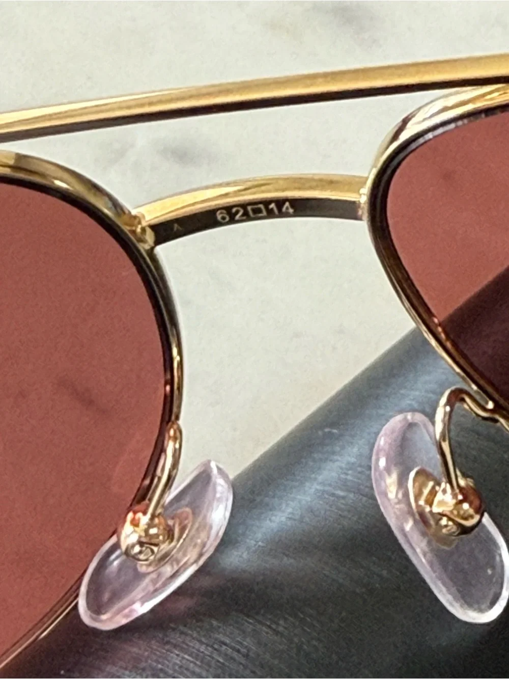 New unisex CARTIER CT0110S 010 Gold/Red AVIATOR PILOT Sunglasses